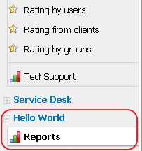 Hello World Module Report UI