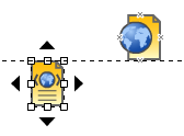 Auto leveling in diagram editor