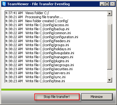 File Transfer Eventlog