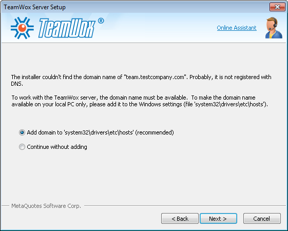 Add a Domain Name to the Hosts File