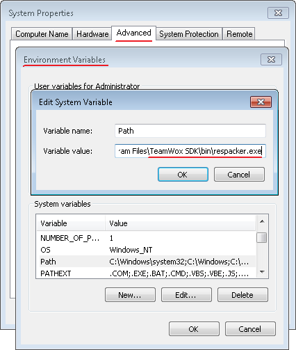 Adding ResPacker Utility into Environment Variable