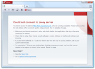 Opera setup for working with a proxy server
