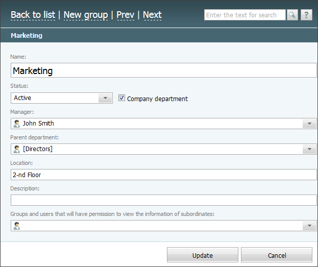 Adding group Adding group