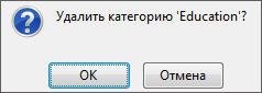 Подтверждение удаления категории Подтверждение удаления категории
