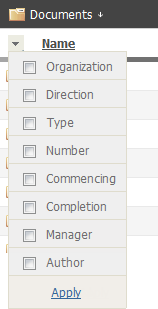 Choosing columns