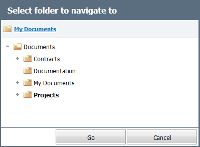 Selecting Folder