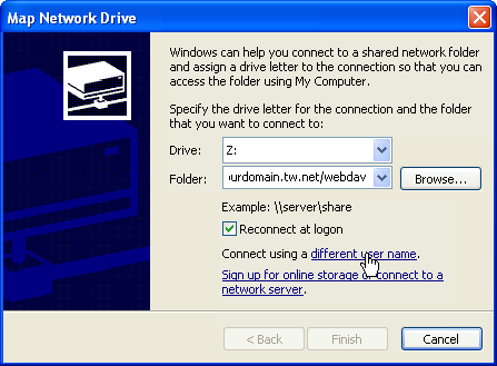 Mapping network drive
