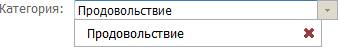 Выбор категории