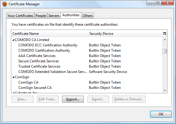Certificate manager