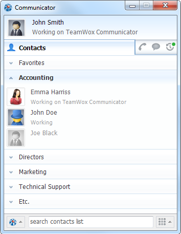 TeamWox Communicator TeamWox Communicator