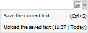 Autosave menu