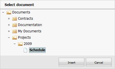 Select document