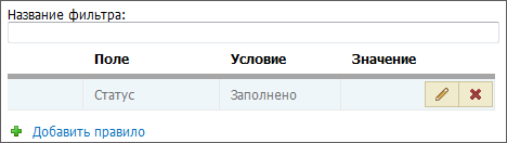 Добавленное правило